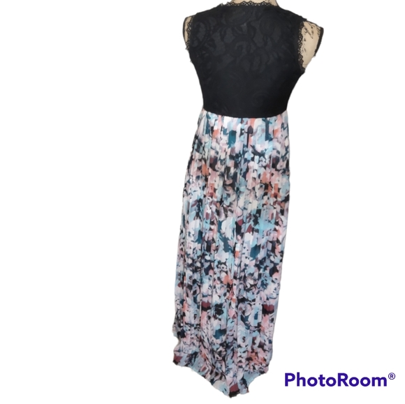 Pinkblush Watercolor Floral Maxi Dress Size M - Picture 3 of 8